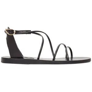 Ancient Greek Sandals Black Meloivia Sandals
