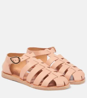 Ancient Greek Sandals Homeria leather fisherman sandals