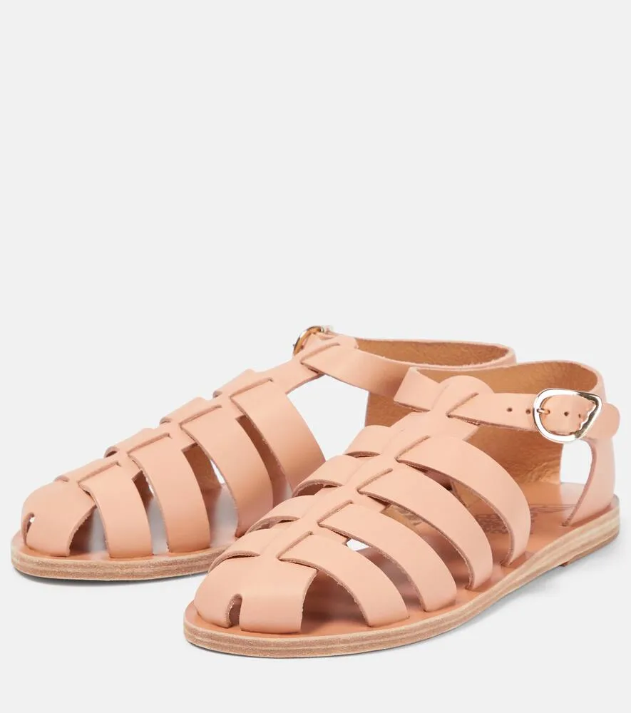 Ancient Greek Sandals Homeria leather fisherman sandals