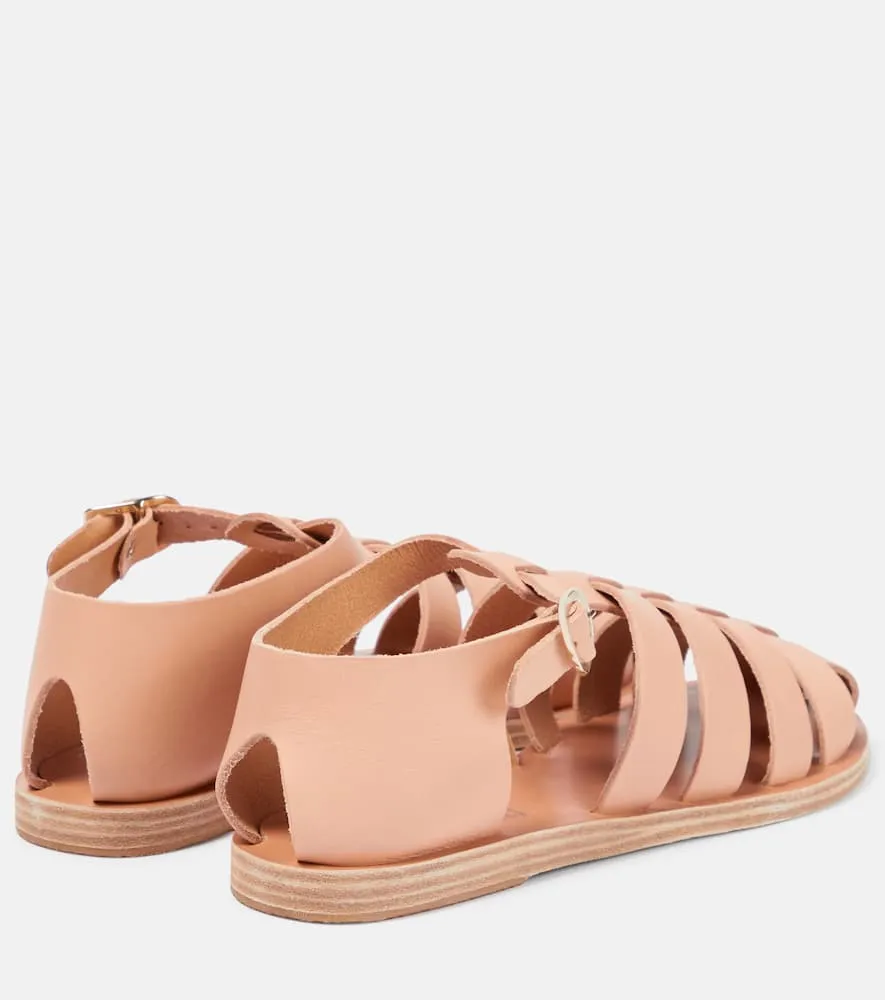 Ancient Greek Sandals Homeria leather fisherman sandals