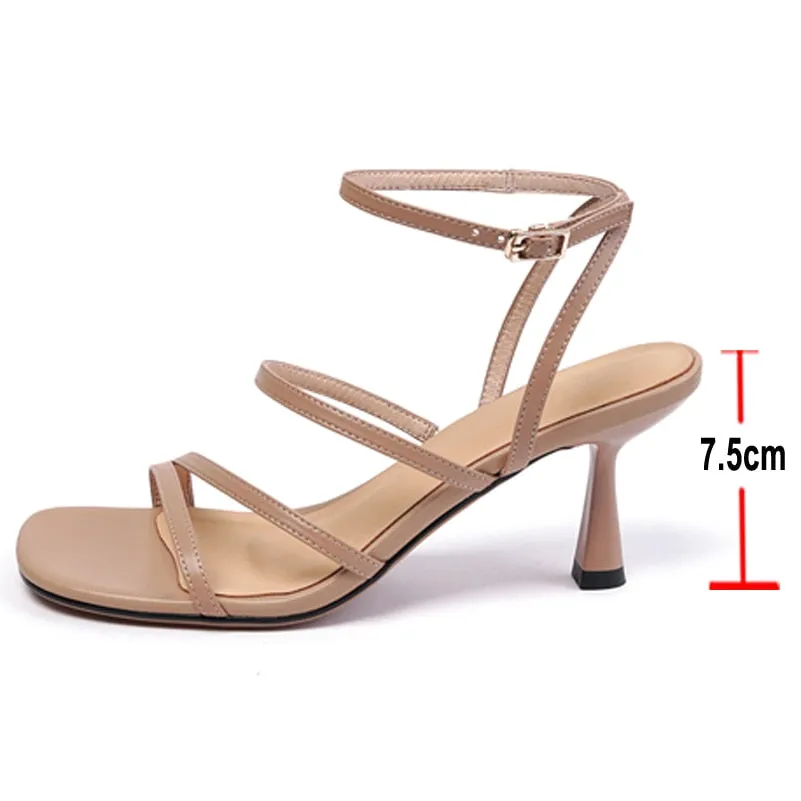 Ankle Strap Thin High Heels Sandals