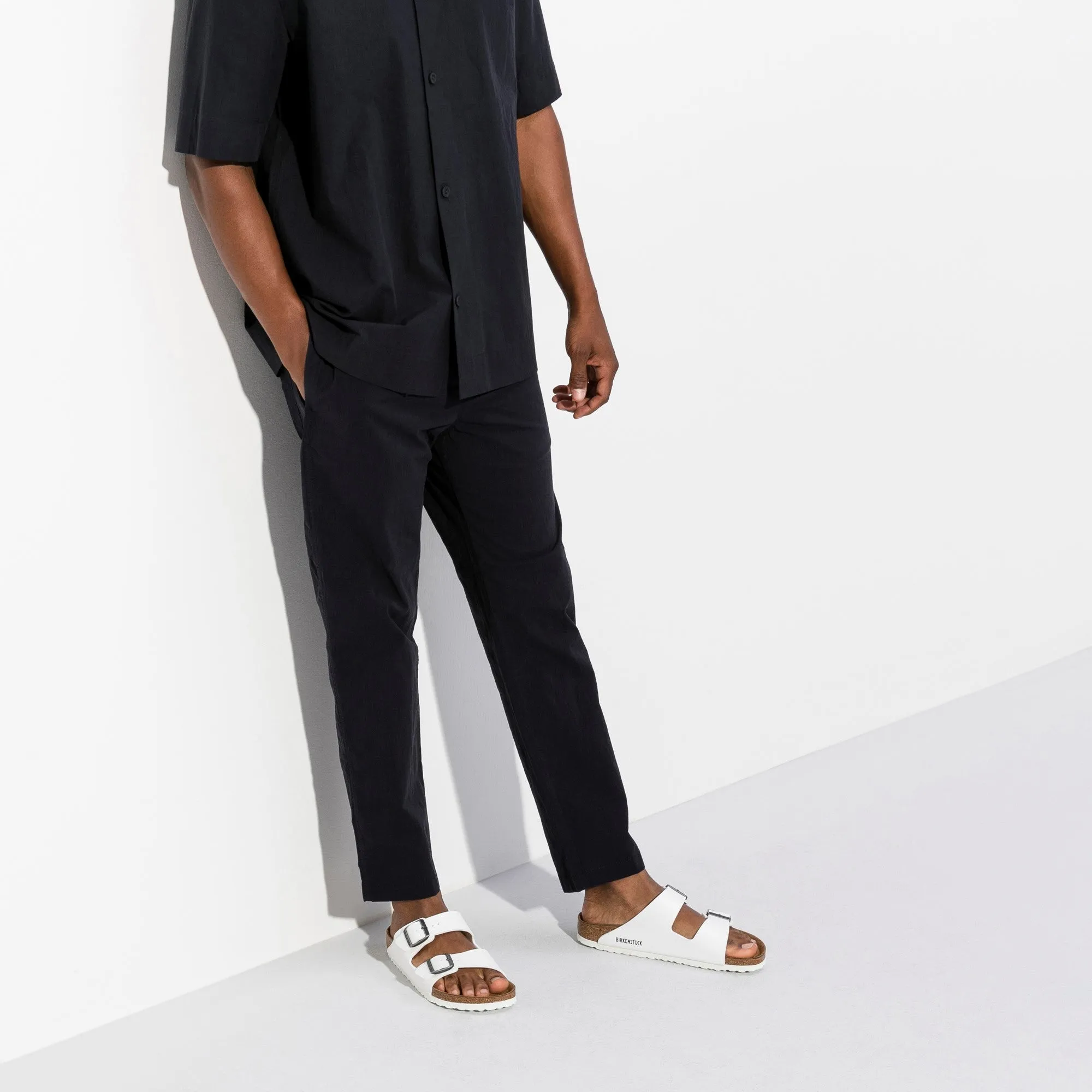 Birkenstock Arizona Two-Strap Birko-Flor Sandals White Regular Fit
