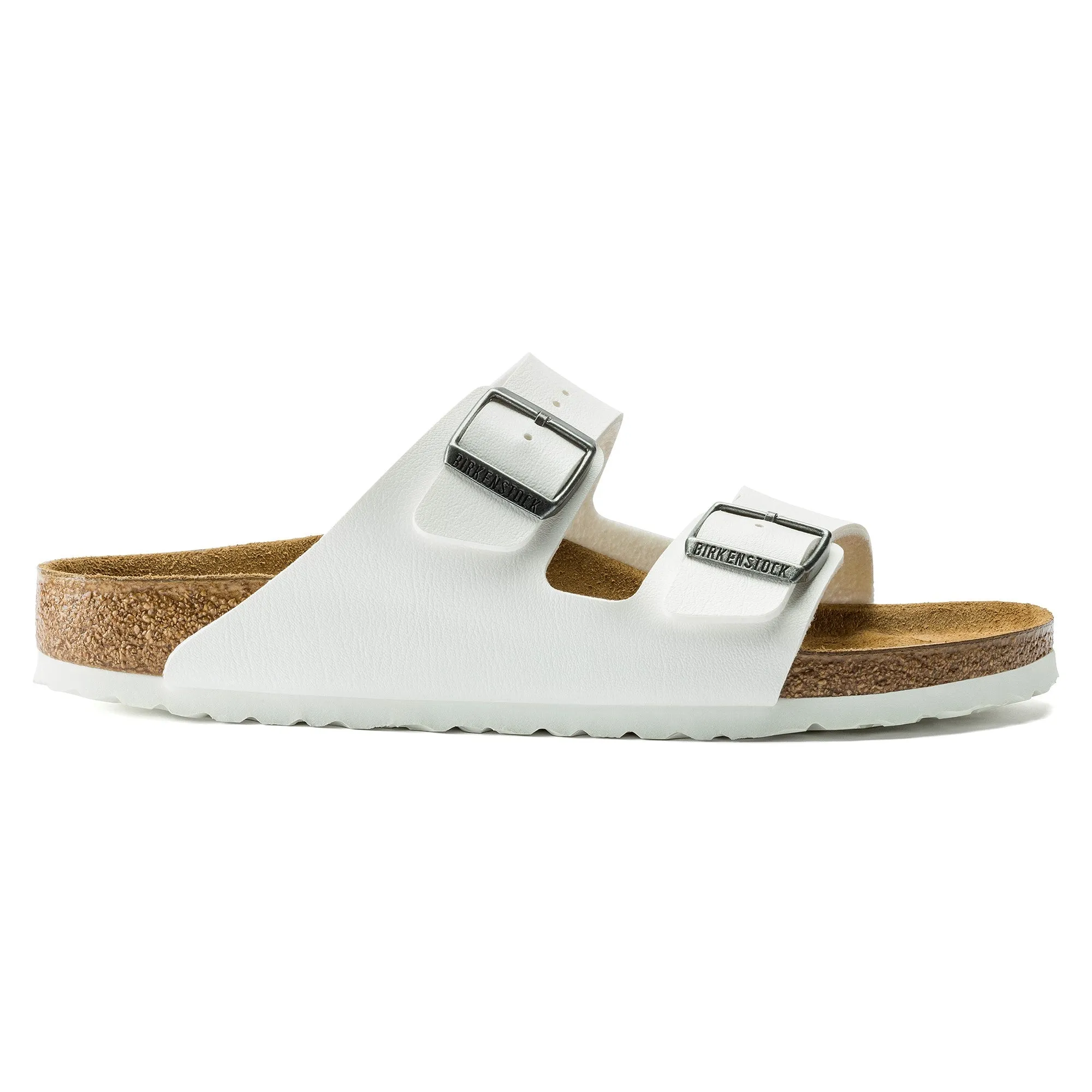 Birkenstock Arizona Two-Strap Birko-Flor Sandals White Regular Fit