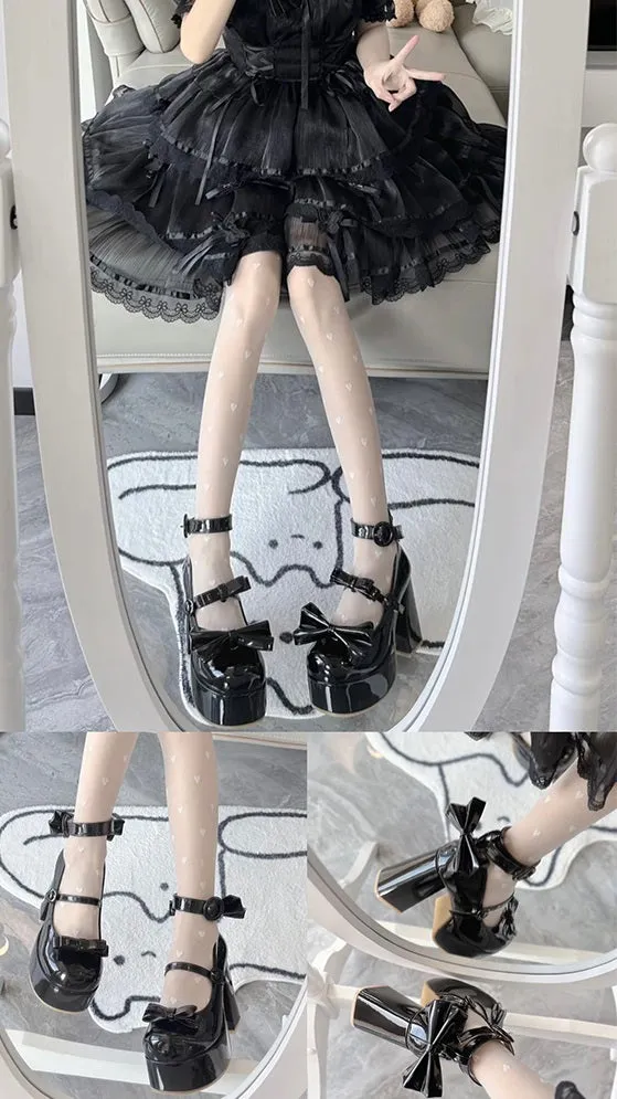 Fairy Godmother Contract Doll Glossy White Pink Blue Black High Heels Shoes