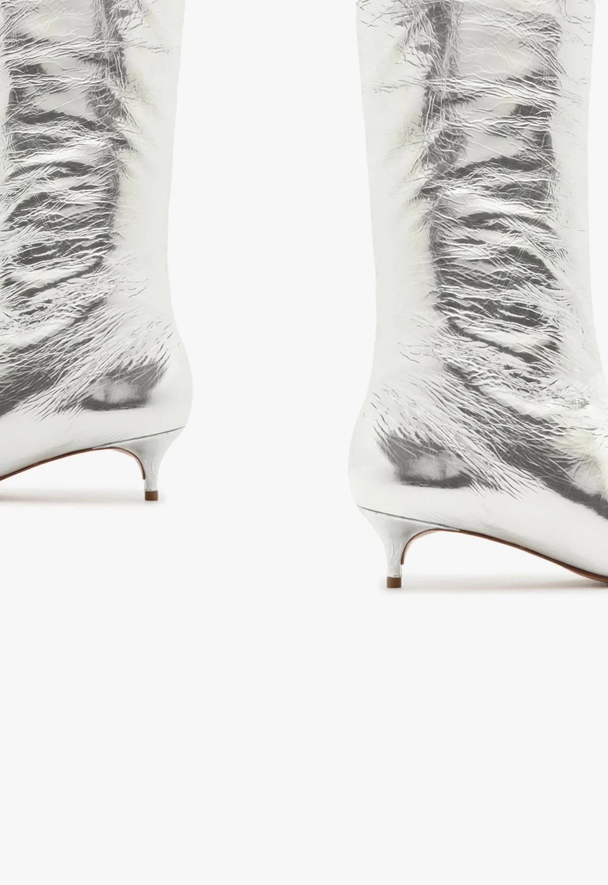 Gail Up Smashed Metallic Leather Boot