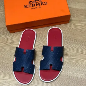 Hermes Croc Calfskin Epsom Bi Color Izmir Mens Sandal