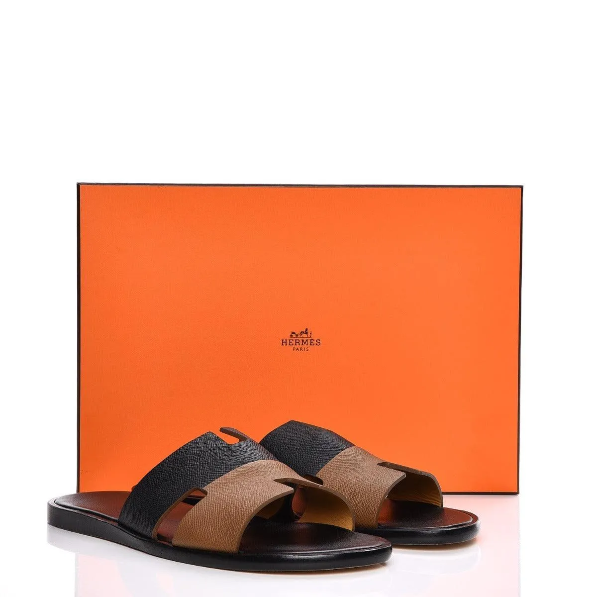 Hermes Epsom Bi Color Izmir Mens Sandals