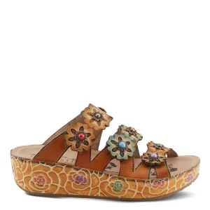 L'ARTISTE BY SPRINGSTEP CUDDLECAKE WEDGE CAMEL