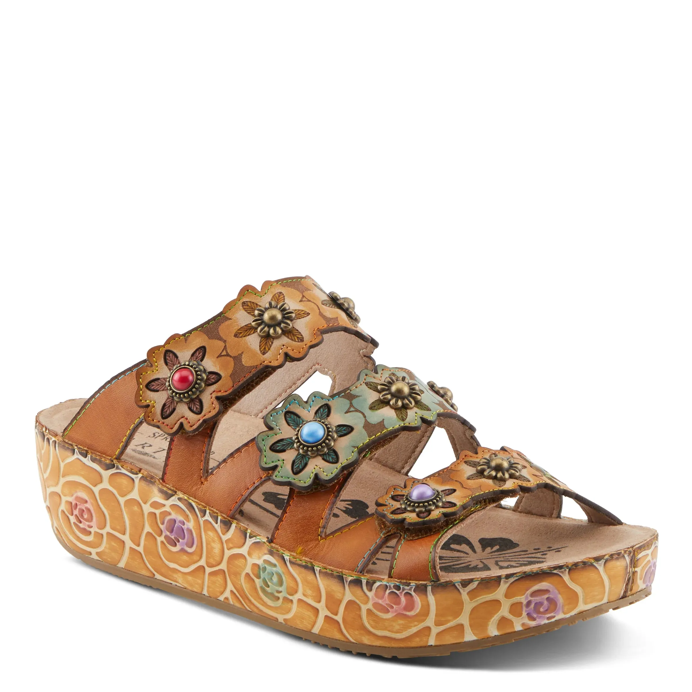 L'ARTISTE BY SPRINGSTEP CUDDLECAKE WEDGE CAMEL