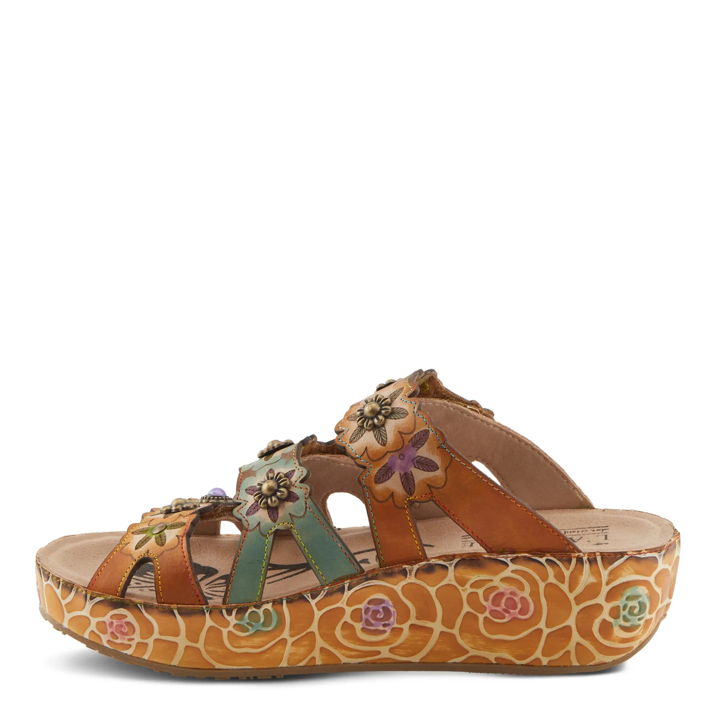 L'ARTISTE BY SPRINGSTEP CUDDLECAKE WEDGE CAMEL