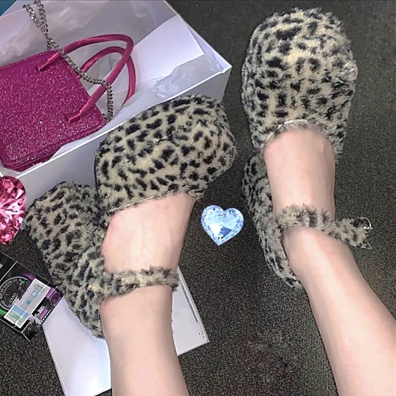 Leopard Print Girl Women Style Cool Sexy Platform High Heels Shoes