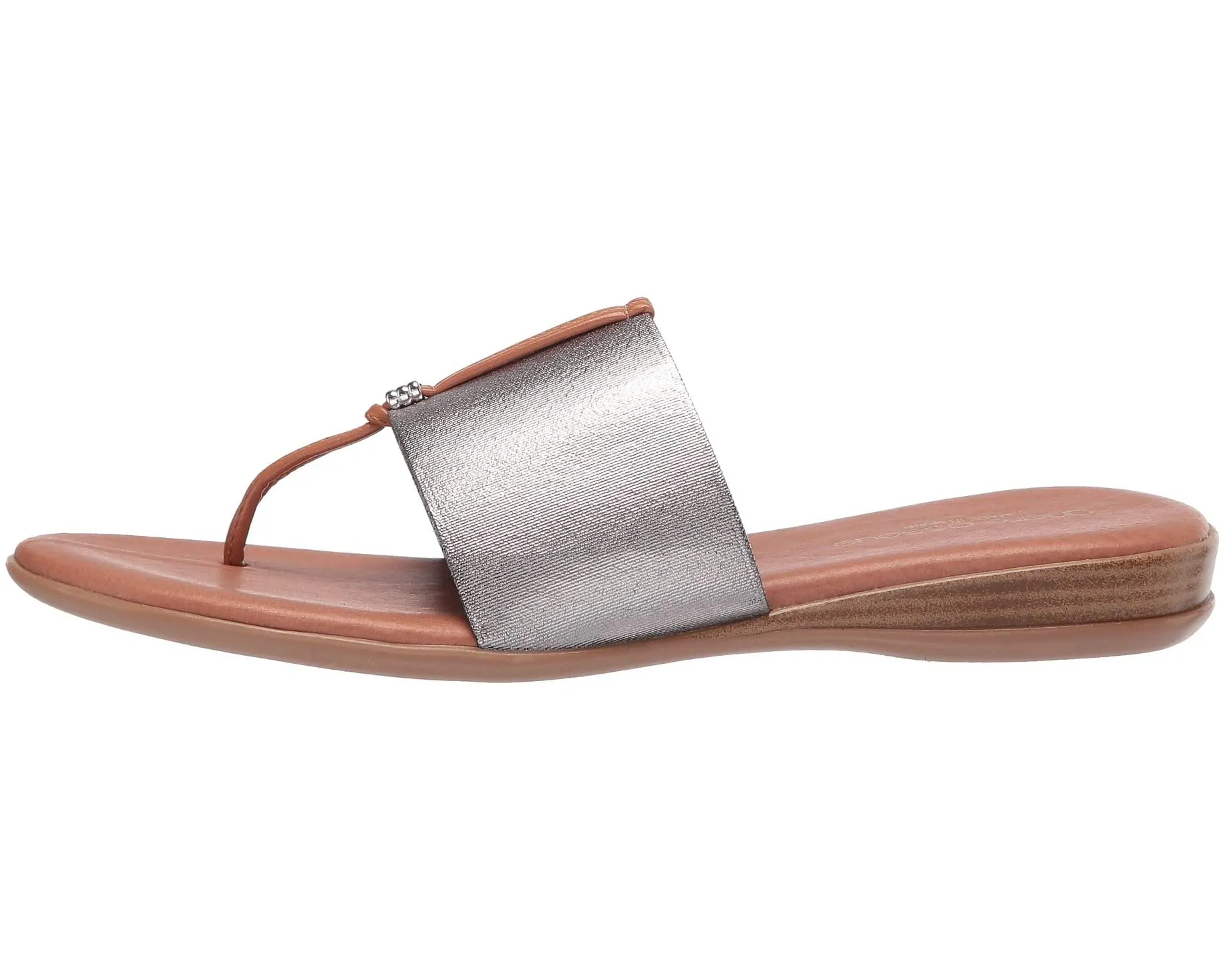 Nice Andre Assous sandals, pewter