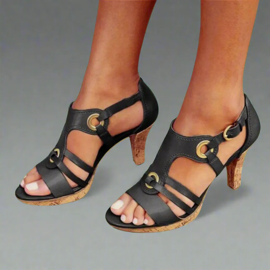Wiebke | Romantic Open-Toe Sandals  Comfortable and Stylish
